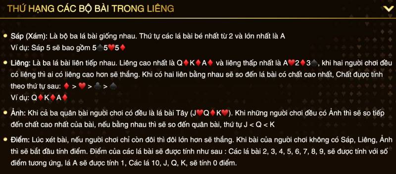 Cách Tính Điểm Trong Liêng Cào Tố