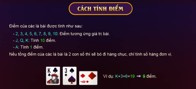 Cach Tinh Diem baccarat kim tai