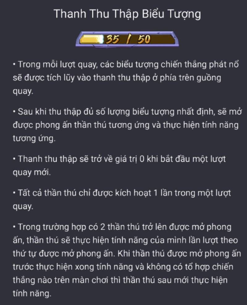 Hệ Thống Thanh Thu Thập Biểu Tượng