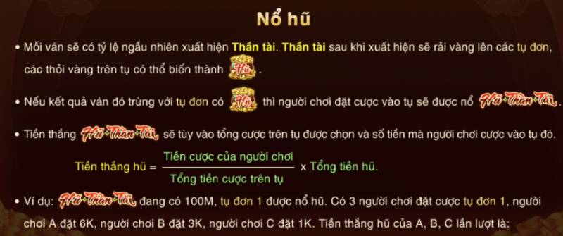 Nổ Hũ Thần Tài – Tính Năng Đáng Giá Nhất